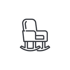 Rocking Chair line icon
