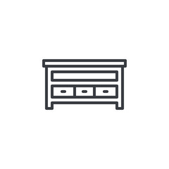 TV Stand line icon