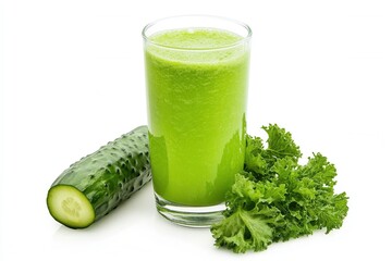 Green Smoothie with Cucumber and Parsley