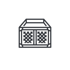 Baby Playpen line icon