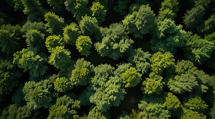 Fototapeta premium Silent Forest in spring with beautiful bright sun rays,generative.ai 