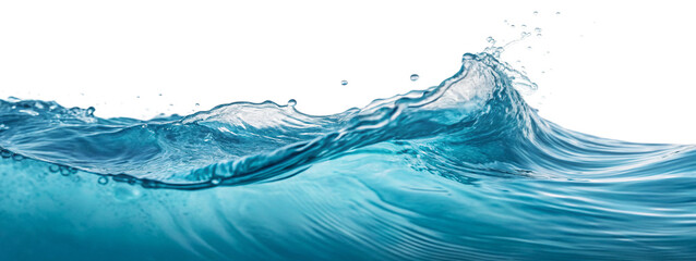 water splash isolated on white