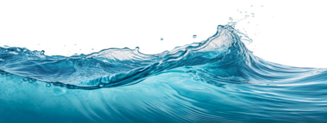 water splash isolated on white