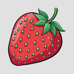 design vector  illustration  cartoon art fruit strawberry