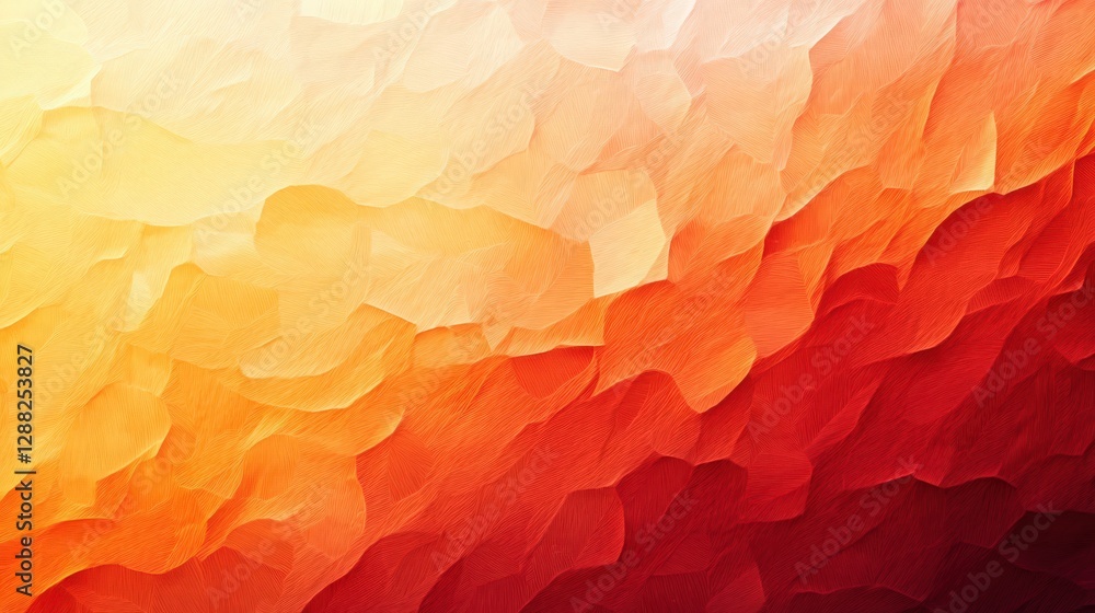 Aufkleber abstract orange and red gradient texture with geometric shapes pattern