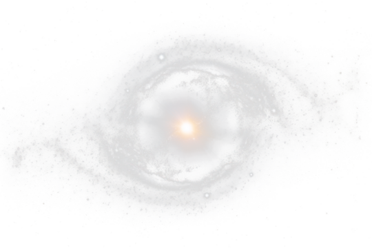 bright lens flare reflection isolated on white or transparent png