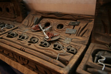 Old culture wood block, Myanmar