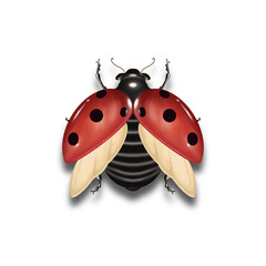 Ladybug 3D art