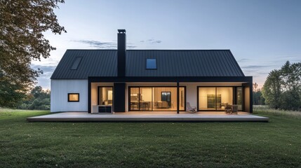 A Contemporary Modern Farmhouse With Expansive Landscape Views 