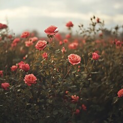 Obraz premium red poppy field