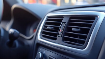 Car Dashboard Control Elements: Climate and Comfort Adjustment 
