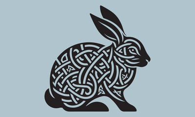 vector illustration of a rabbit