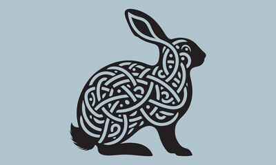 vector illustration of an easter bunny