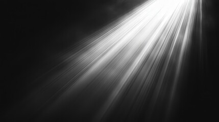 High-res, black & white photo showcasing a mesmerizing, undulating line of light. Intricate details evoke dynamic motion and profound depth