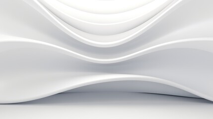 Obraz premium Abstract curved dynamic white background