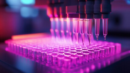 High Tech Laboratory Pipette Dispensing Reagents equipment and reagents keywords laboratory