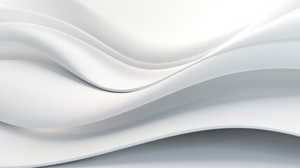 Abstract curved dynamic white background