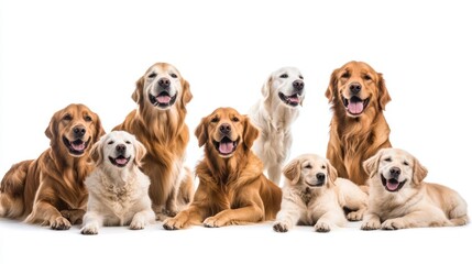 Golden Retriever Dogs in Various Activities: Joyful Companions of All Ages 