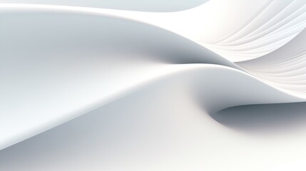 Abstract curved dynamic white background
