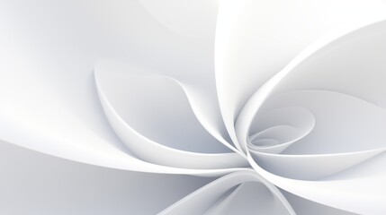 Abstract curved dynamic white background