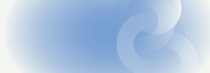 Abstract blue background with circle lines shape. Modern future digital technology concept