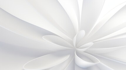 Abstract curved dynamic white background