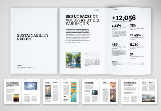 Minimalist Sustainability Report Template