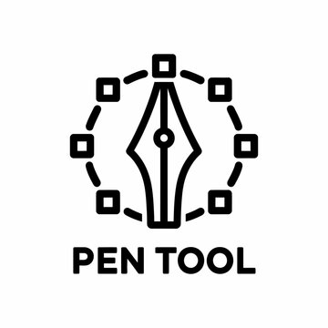 Pen Tool Icon Graphic Design, Editing, Software, Interface, Points