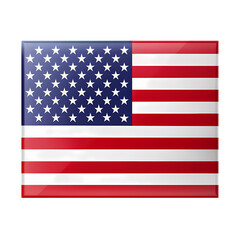 Naklejka premium American Flag Image: High-Resolution Download isolated on transparent background