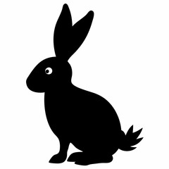 vector illustration of a cute rabbit