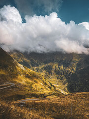 Transfăgărășan Serpentine Road In Romania