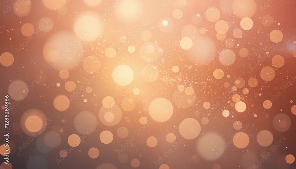 Poster abstract background with bokeh