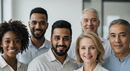 Team of individuals from various races united as one. Diversity, inclusivity and strength of community working together toward common goal