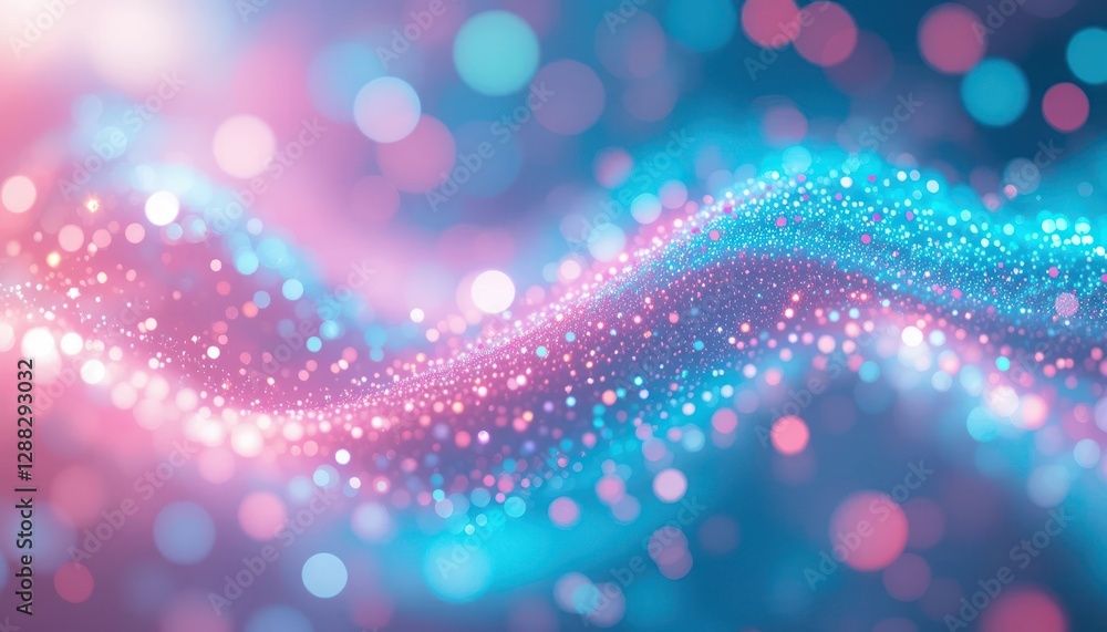 Poster abstract background with bokeh