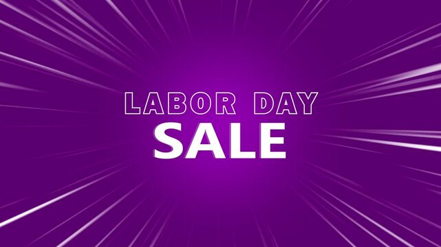 Labor Day sale event promotion animation on zoom line background, engaging animation promoting a Labor Day sale event,  animation of Halloween sale text, sales events