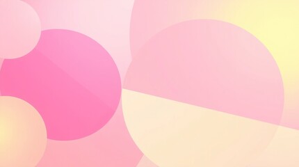 A minimalist banner with a pastel pink and yellow gradient background