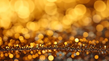 Glistening golden glitter lights create a magical atmosphere perfect for festive celebrations and special occasions during evening gatherings and parties