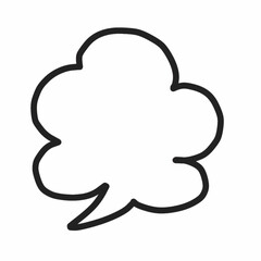 talking speech bubble illustration 