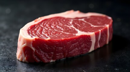 Rustic Culinary Composition &ndash; Thick Steak Cuts with Herbs and Cranberries
