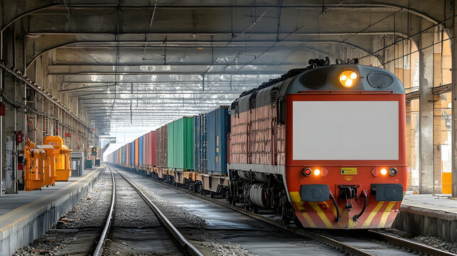 Freight Train Tunnel Platform