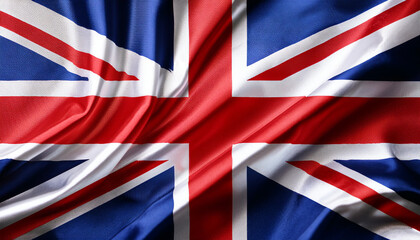 Great Britain National Flag Illustration in close up, Part 7
