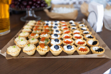 delicious variety of tartlets for the holiday