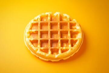 Illustrated waffles with honey drizzle and powdered sugar, perfect for food blogs, breakfast promotions, and digital menus, styled as a retro cookbook drawing