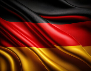Fototapeta premium German National Flag Illustration in close up, Part 1