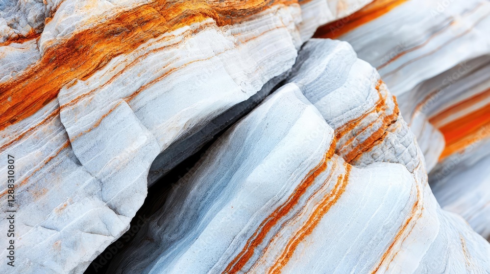 Poster weathering process idea. close-up of colorful rock formations showcasing natural patterns and textur