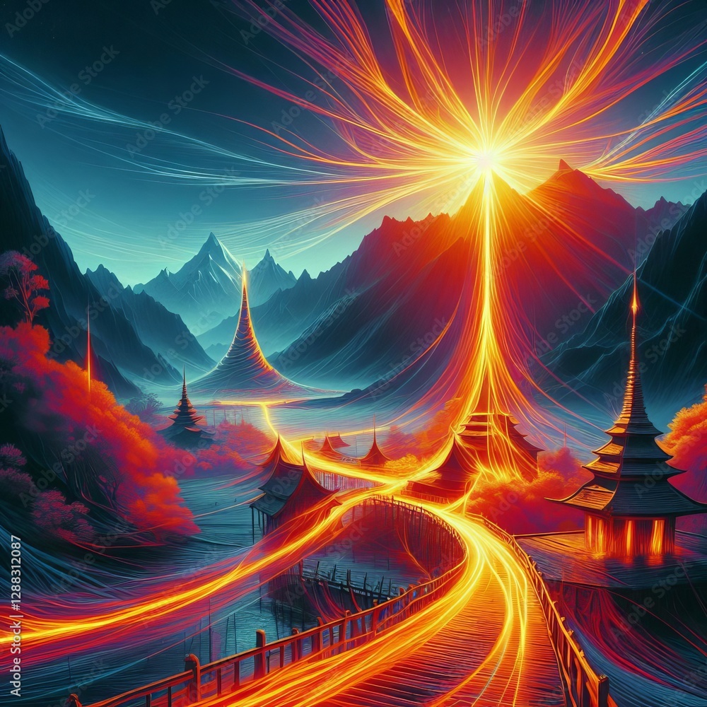 Canvas Prints thermal rays infrared rays emitted by warm objects often used in