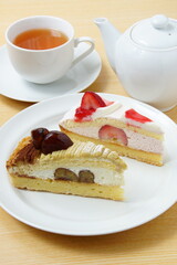 苺ショートケーキ　マロンケーキ