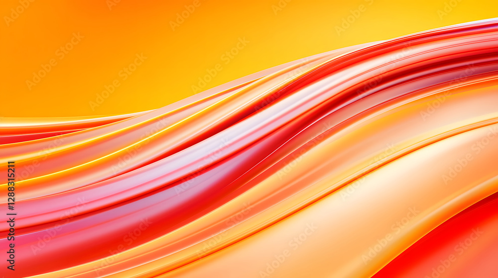 Poster abstract three-dimensional glowing curve background, abstract graphic poster ppt background