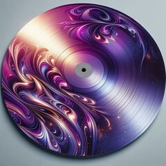 This purple vinyl is enhanced with metallic pigments that create