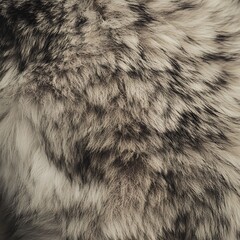 Close-up of textured animal fur, showing detailed strands with a mix of grey, white, and black tones.